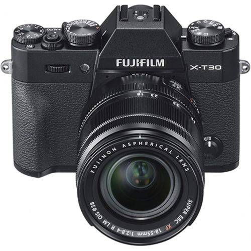 후지필름 Fujifilm X-T30 Mirrorless Digital Camera w/XF18-55mm F2.8-4.0 R LM OIS Lens - Black