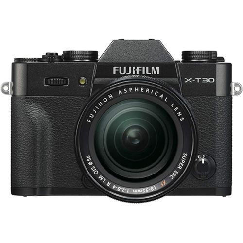 후지필름 Fujifilm X-T30 Mirrorless Digital Camera w/XF18-55mm F2.8-4.0 R LM OIS Lens - Black