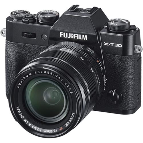 후지필름 Fujifilm X-T30 Mirrorless Digital Camera w/XF18-55mm F2.8-4.0 R LM OIS Lens - Black