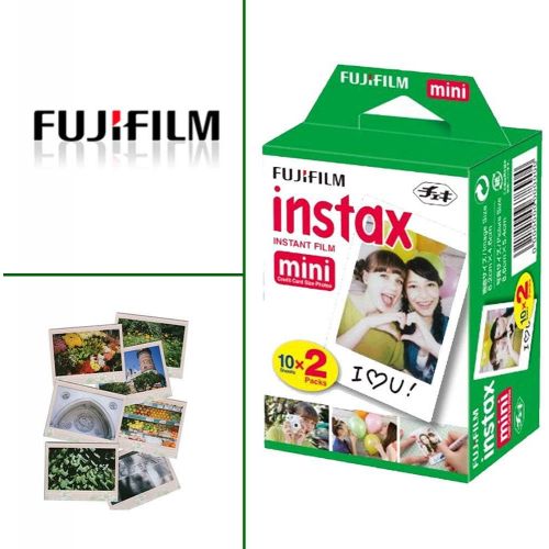 후지필름 Fujifilm Instax Mini 11 Instant Camera + Instax Mini Twin Pack Film + Hanging Frames + Plastic Frames + Case + Close Up Filters - All Inclusive Bundle! (Sky Blue)