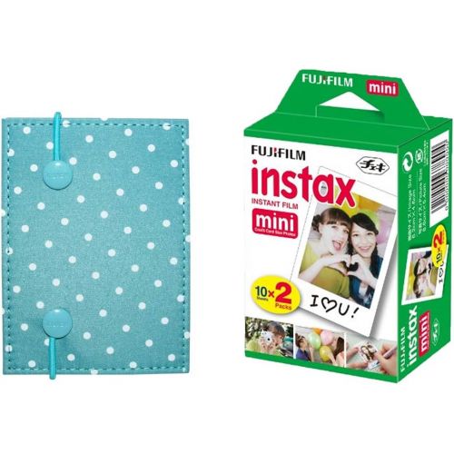 후지필름 Fujifilm Instax Mini Twin Pack Instant Film (16437396) + FujiFilm Instax Accordion Album - Green