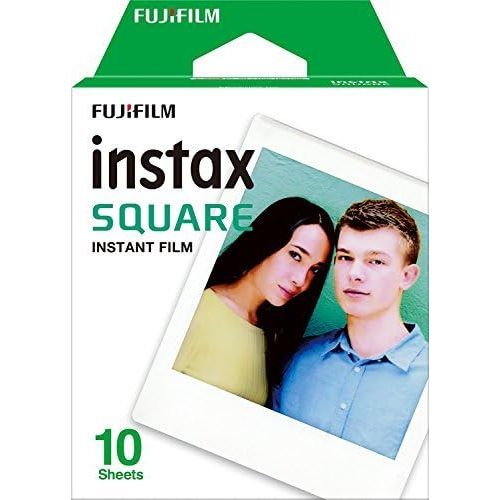 후지필름 Fujifilm Instax Square Film (40 Exposures) with Cleaning Cloth Bundle