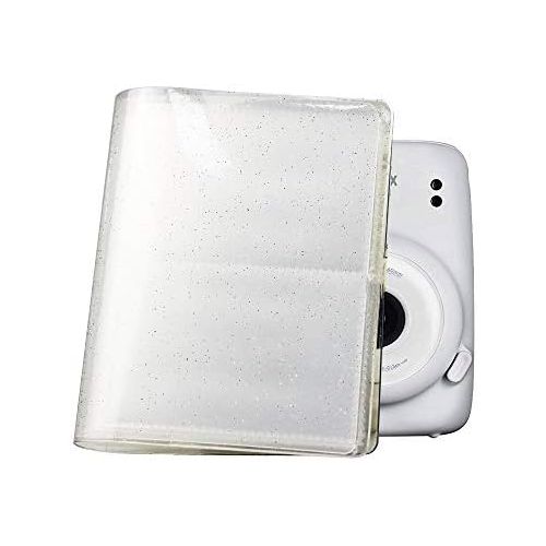 후지필름 Fujifilm Instax Mini 11 Instant Camera - Ice White (16654798) + 2X Fujifilm Instax Mini Twin Pack Instant Film (40 Sheets) + Protective Case + Photo Album - Instax Mini 11 Accessor