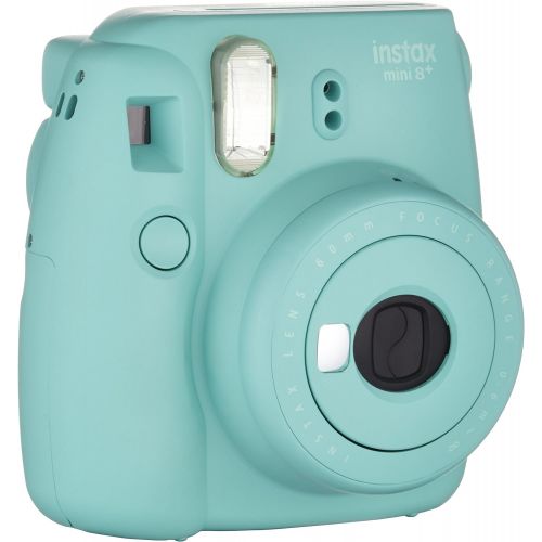 후지필름 Fujifilm Instax Mini 8+ (Mint) Instant Film Camera + Self Shot Mirror for Selfie Use - International Version (No Warranty)