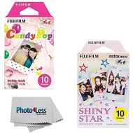 Fujifilm Instax Mini Candy Pop Instant Film (10 Sheets) + Fujifilm Instax Mini Shiny Stars Instant Film (10 Sheets)
