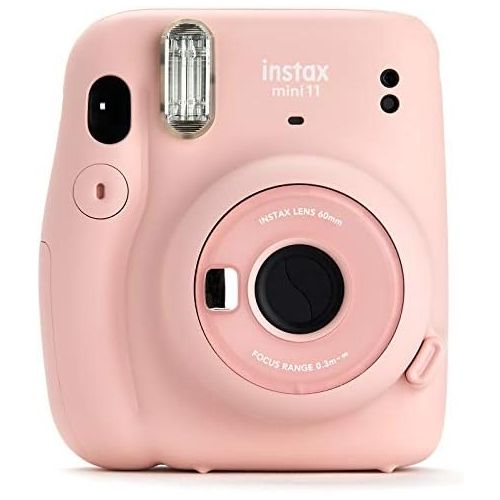 후지필름 Fujifilm Instax Mini 11 Instant Camera - Blush Pink (16654774) + 3x Packs Fujifilm Instax Mini Twin Pack Instant Film + Batteries + Case - Instant Camera Bundle