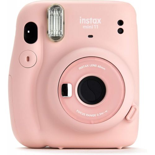 후지필름 Fujifilm Instax Mini 11 Instant Camera - Blush Pink (16654774) + 3x Packs Fujifilm Instax Mini Twin Pack Instant Film + Batteries + Case - Instant Camera Bundle