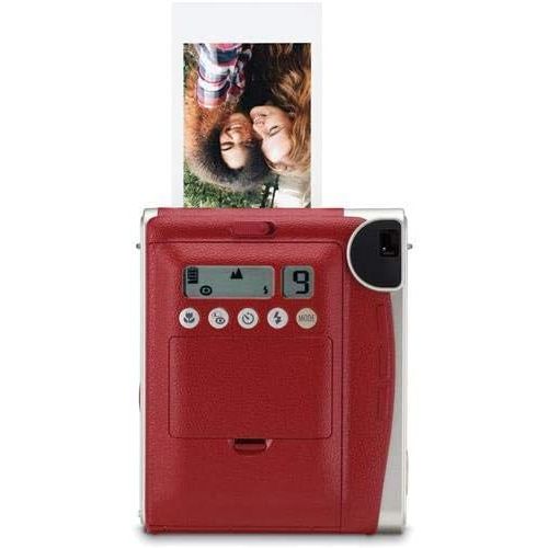 후지필름 Fujifilm Instax Mini 90 Neo Classic Camera, Instant Film Camera, USA - Red