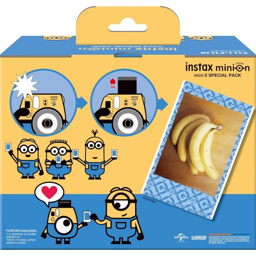 후지필름 Fujifilm Instax Mini 8 Minion Instant Photos Film Camera (Japan Import)