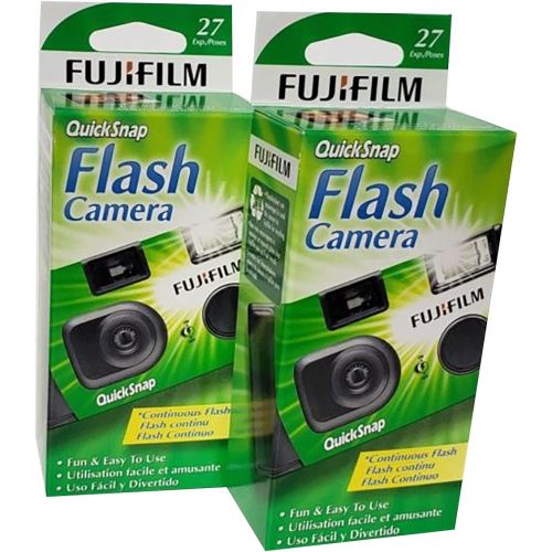 후지필름 Fujifilm QuickSnap Flash 400 Disposable 35mm Camera (Pack of 2)