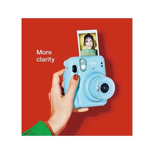 후지필름 Fujifilm Instax Mini 11 Instant Camera (Lilac Purple) (16654803) Deluxe Bundle -Includes- (20) Instax Mini Instant Films + Carrying Case + Batteries + Neck Strap