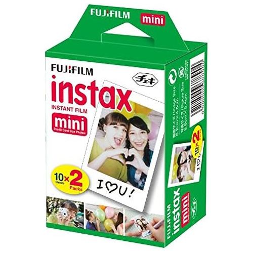 후지필름 Fujifilm Instax Mini 11 Instant Camera + Fujifilm Instax Mini Twin Pack Instant Film (16437396) + Single Pack Rainbow Film + Case + Travel Stickers (Sky Blue)