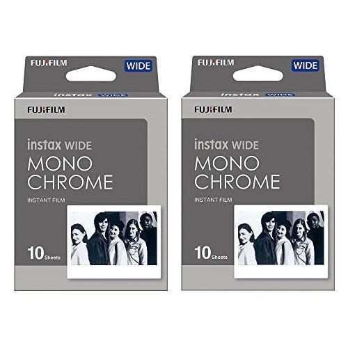 후지필름 Fujifilm Instant Film 2-PACK BUNDLE SET , INSTAX WIDE MONOCHROME WW 1 (10 x 2 = 20 Shoots) for Instax Wide 300 Camera -Japan Import (2-pack)