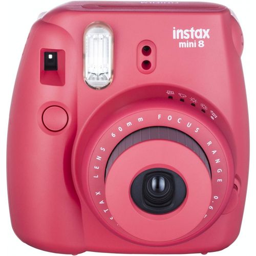 후지필름 Fujifilm Instax Mini 8 Instant Film Camera (Raspberry) (Discontinued by Manufacturer)