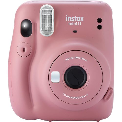 후지필름 Fujifilm Instax Mini 11 Instant Camera with Case, 40 Fuji Films, Decoration Stickers, Frames, Photo Album and More Accessory kit (Dusty Pink)