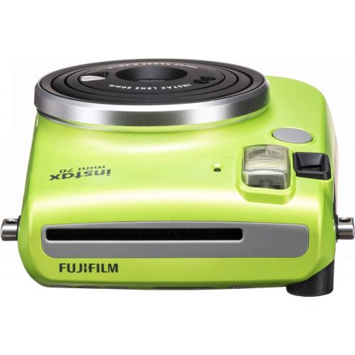 후지필름 Fujifilm Instax Mini 70 Instant Film Camera (Kiwi Green) and Instax Mini Rainbow Film Value Pack - 10 Images