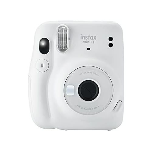 후지필름 Fujifilm Instax Mini 11 Instant Camera with Case, 40 Fuji Films, Decoration Stickers, Frames, Photo Album and More Accessory kit (Ice White)