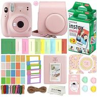 Fujifilm Instax Mini 11 Instant Camera with Case, 40 Fuji Films, Decoration Stickers, Frames, Photo Album and More Accessory kit (Blush Pink)