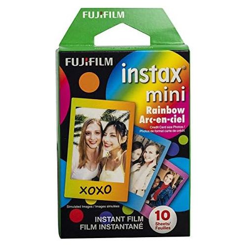 후지필름 Fujifilm Instax Mini 11 Lilac Purple Instant Camera Plus Case, Photo Album and Fujifilm Character 10 Films (Rainbow)