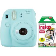 Fujifilm Instax Mini 9 Instant Camera (Ice Blue) with Mini Film Pack