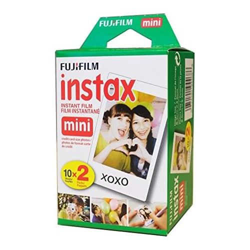 후지필름 Fujifilm Instax Mini 11 Camera + Fuji Instant Instax Film (20 Sheets) Includes 4 Color Filters and More Top Accessories Bundle (Sky Blue)