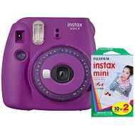 Fujifilm Instax Mini 9 Instant Camera with Mini Film Twin Pack (Purple)