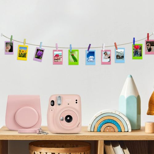후지필름 Fujifilm Instax Mini 11 Camera with Fujifilm Instant Mini Film (20 Sheets) Bundle with Deals Number One Accessories Including Carrying Case, Color Filters, Photo Album, Stickers +