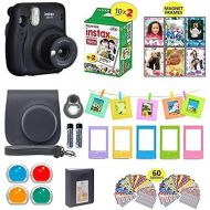 Fujifilm Instax Mini 11 Instant Camera Charcoal Gray + Shutter Carrying Case + Fuji Film Value Pack (20 Sheets) + Shutter Accessories Bundle, Color Filters, Photo Album, Assorted F