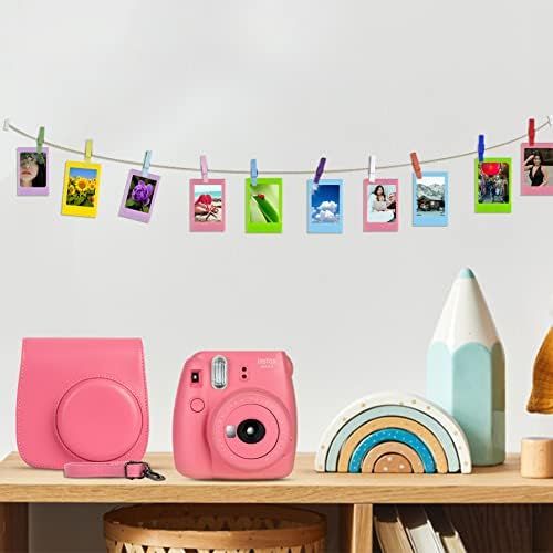 후지필름 Fujifilm Instax Mini 9 Instant Camera for Kids + Fujifilm Instax Mini Film (40 Sheets) Bundle with Deals Number One Accessories Including Carrying Case, Filters, Photo Album + More