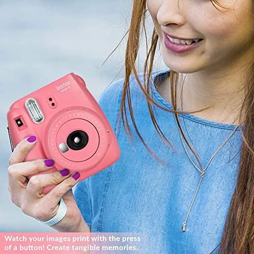 후지필름 Fujifilm Instax Mini 9 Instant Camera for Kids + Fujifilm Instax Mini Film (40 Sheets) Bundle with Deals Number One Accessories Including Carrying Case, Filters, Photo Album + More