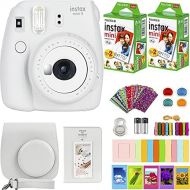 Fujifilm Instax Mini 9 Instant Camera + Fujifilm Instax Mini Film (40 Sheets) Bundle with Deals Number One Accessories Including Carrying Case, Color Filters, Kids Photo Album + Mo