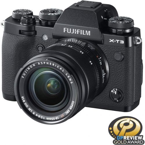 후지필름 Fujifilm X-T3 Mirrorless Digital Camera w/XF18-55mm Lens Kit - Black