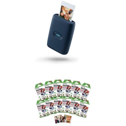 후지필름 [아마존베스트]Fujifilm Instax Mini Link Smartphone Printer - Dark Denim + w/120-pack