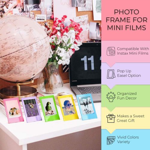 후지필름 [아마존베스트]Fujifilm Instax Mini 11 Instant Camera + Instax Mini Twin Pack Film + Hanging Frames + Plastic Frames + Case + Close Up Filters - All Inclusive Bundle! (Lilac Purple)