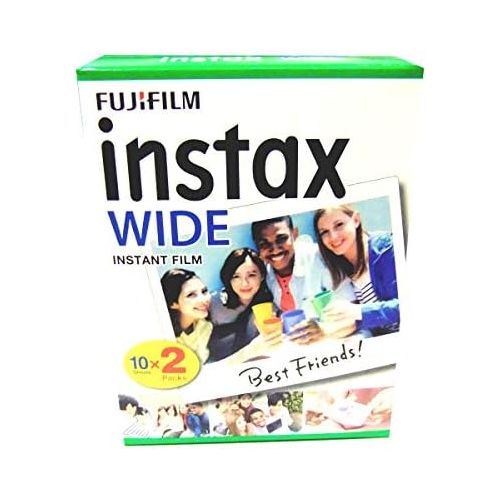 후지필름 [아마존베스트]2 Packs (40 sheets) Fujifilm Fuji Instax Wide Film Instant Photos for Polaroid 210 200 Camera