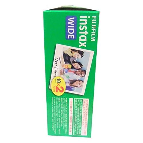 후지필름 [아마존베스트]2 Packs (40 sheets) Fujifilm Fuji Instax Wide Film Instant Photos for Polaroid 210 200 Camera