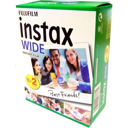 후지필름 [아마존베스트]2 Packs (40 sheets) Fujifilm Fuji Instax Wide Film Instant Photos for Polaroid 210 200 Camera