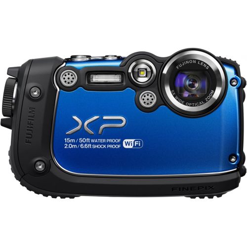 후지필름 Fujifilm FinePix XP200 Blue 16MP Waterproof Digital Camera with 3-Inch LCD (Blue)