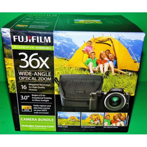 후지필름 Fujifilm Finepix S8630 Camera Bundle 36X Wide-Angle Optical Zoom 16 MP 3.0