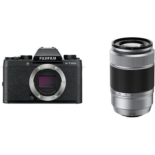 후지필름 Fujifilm X-T100 Mirrorless Digital Camera - Dark Silver