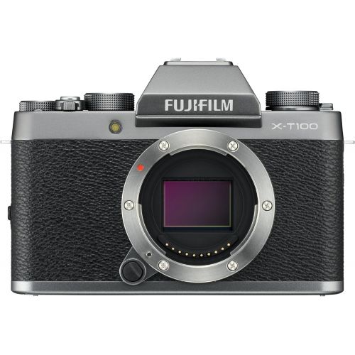 후지필름 Fujifilm X-T100 Mirrorless Digital Camera - Dark Silver