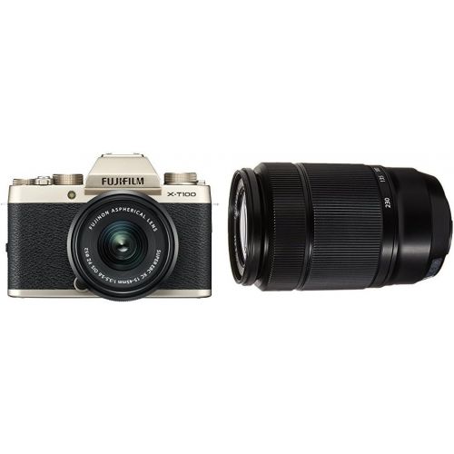 후지필름 Fujifilm X-T100 Mirrorless Digital Camera wXC15-45mmF3.5-5.6 OIS PZ Lens - Black