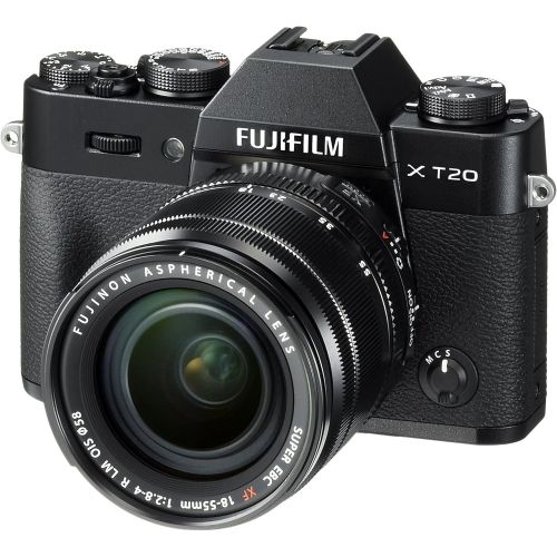 후지필름 Fujifilm X-T20 Mirrorless Digital Camera wXF18-55mmF2.8-4.0 R LM OIS Lens - Black