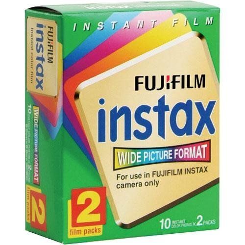 후지필름 Fujifilm Fuji Wide Instant Color Film Instax for 200210 Cameras - 4 Twin Packs - 80 Prints