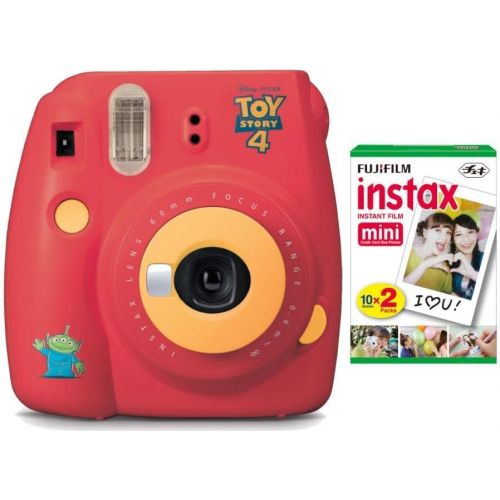 후지필름 Fujifilm Instax Mini 9 (Flamingo Pink) Instant Camera with Mini Film Twin Pack