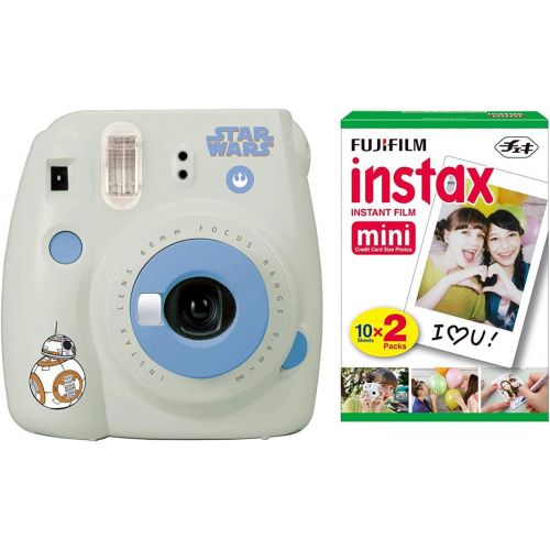 후지필름 Fujifilm Instax Mini 9 (Flamingo Pink) Instant Camera with Mini Film Twin Pack