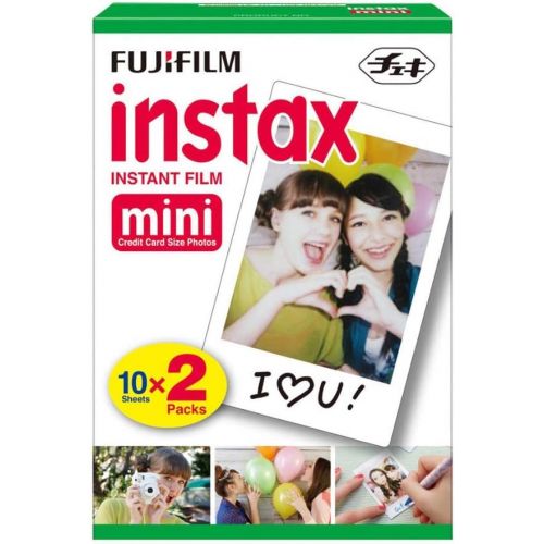 후지필름 Fujifilm Instax Mini 9 (Flamingo Pink) Instant Camera with Mini Film Twin Pack