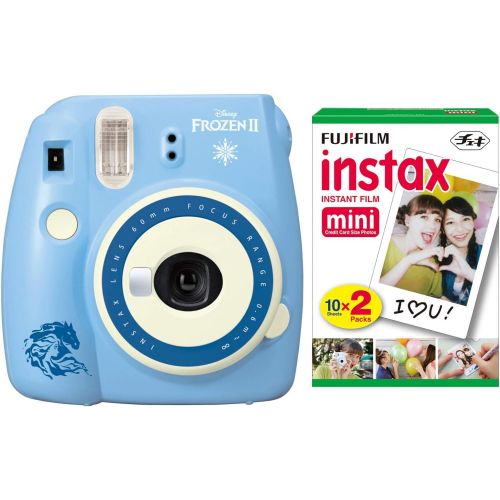 후지필름 Fujifilm Instax Mini 9 (Flamingo Pink) Instant Camera with Mini Film Twin Pack