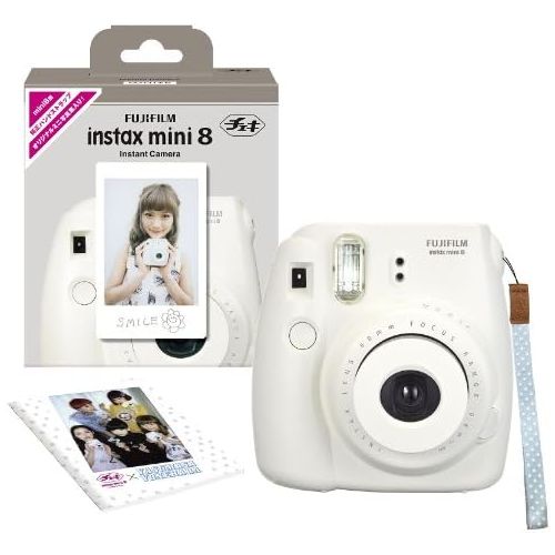 후지필름 Fujifilm Fuji Instax Mini 8 N White + Original Strap Set Instax Mini 8N Instant