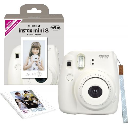 후지필름 Fujifilm Fuji Instax Mini 8 N White + Original Strap Set Instax Mini 8N Instant